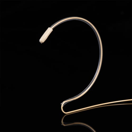 Mobestech 3-Piece Headset Microphone for Headsets, Wired Microphones, Condenser Vocal Microphones, for Voice Amplifiers and Loudspeakers, Beige