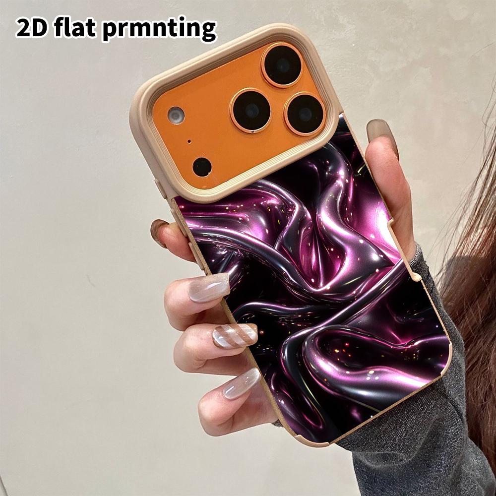Phone Case: 2D Flat Lambskin Suitable for iPhone 18, 17, 16, 15, 14, 13 Pro Protective Case, Cool and Stylish, Christmas and Halloween Gifts