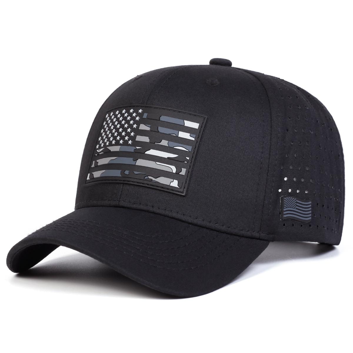 

Unisex American Flag Embroidery Baseball Net Caps Spring And Summer Outdoor Adjustable Casual Hats Sunscreen Hat Sports Cap