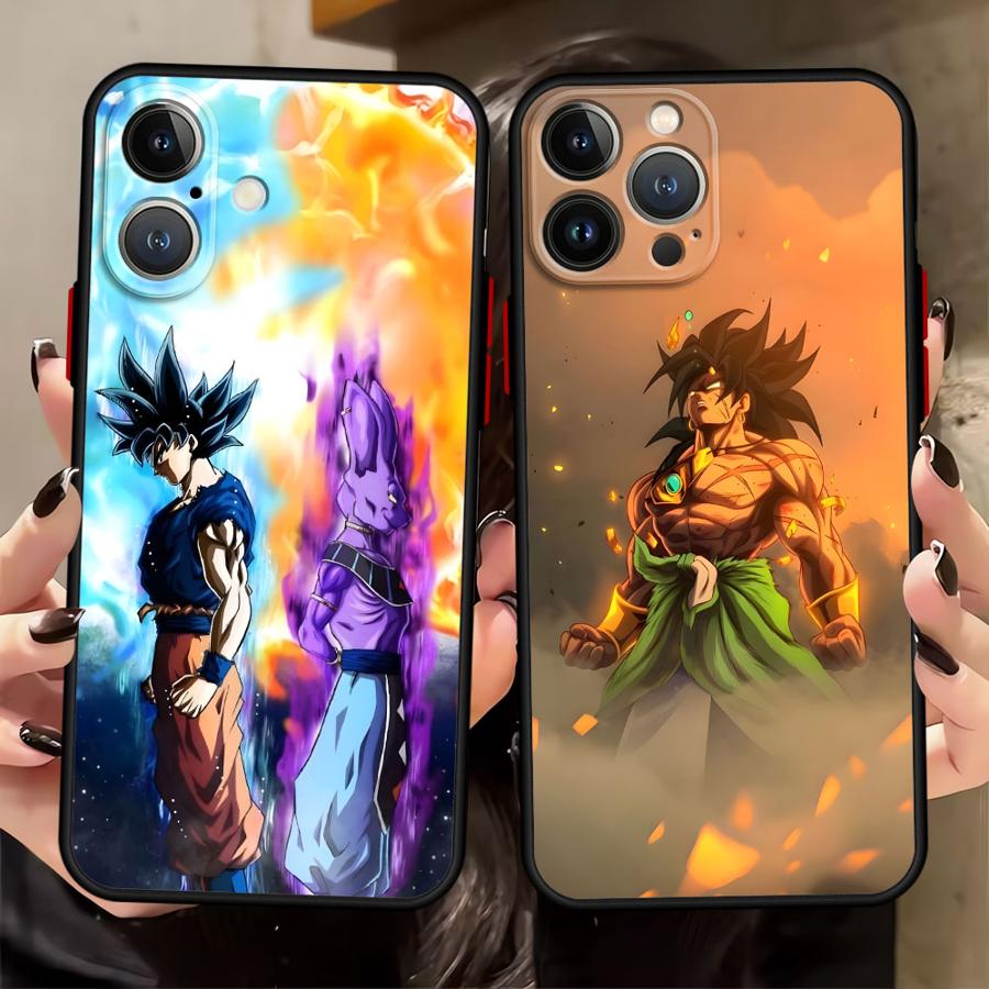 Dragon Ball Goku Anime Back Phone Cover Case for iPhone 16e 14 17 16 Pro Max 12 13 Mini 17 Air 15 Plus 11 XS