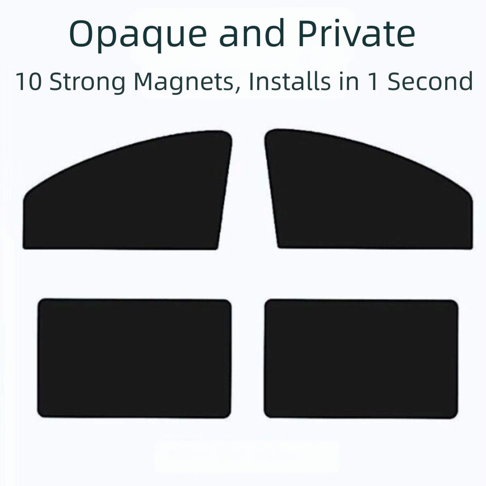 2/4Pcs Blackout Car Window Sun Shade 99% UV Blocking Car Privacy Curtains Car Window Covers Travel