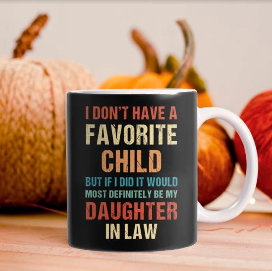 New Daughter Son In Law Ceramic Coffee Mug Water Cup Favorite Child