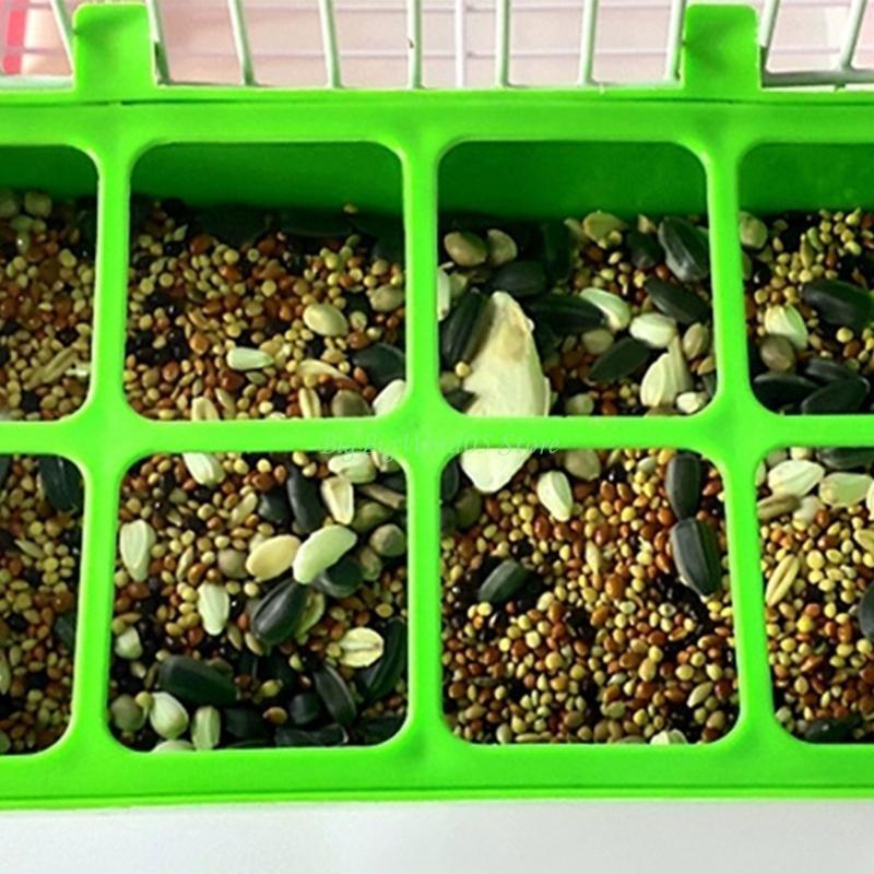 24TE Pet Birds Feeder for Lovebirds Finch Canary Hamster Poultry Feeder Treat Feeding Containers