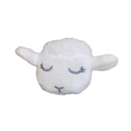 Cute Girls 3D Plush Lamb Elastic Hair Rope Ponytail Holder Brooch