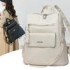 Schoolbag backpack women's new backpack retro large capacity travel shoulder bag handbag three-purpose bag women