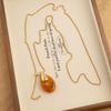 Dark Pattern Water Drop Tassel Pendant Necklace - Women's 2026 Light Luxury Fashion, Long Holiday Style
