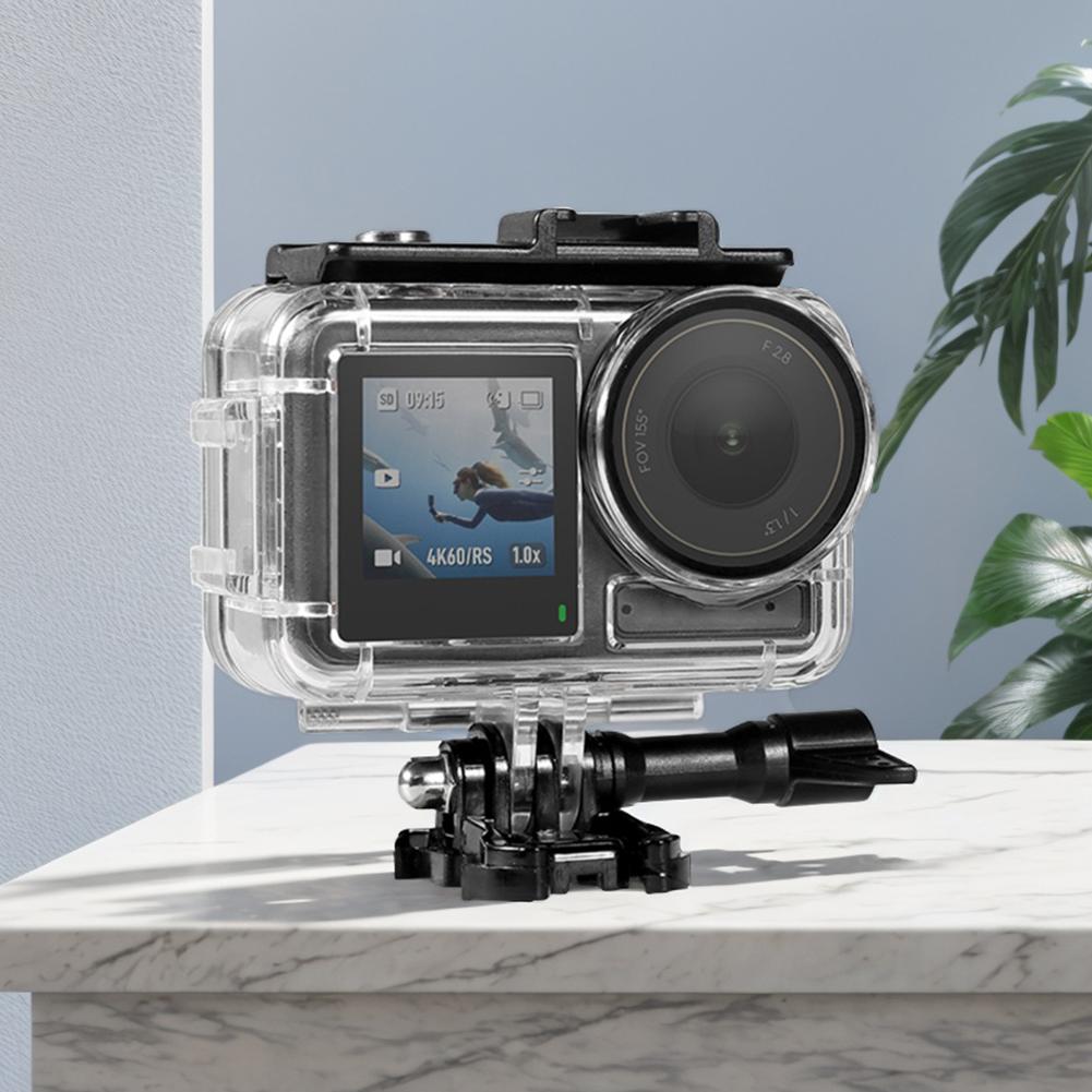 60M/196FT Waterproof Case Diving Housing Case with Anti-Fog Underwater Dive Housing for DJI Osmo Action 5 Pro/4/3 Action Camera