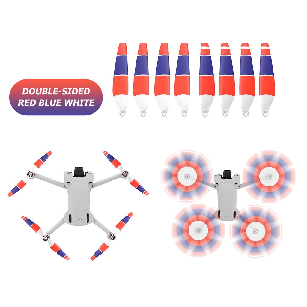 For DJI Mini 3 Pro 4 Pairs Replacement Low-Noise Quick-Release Propellers Blades