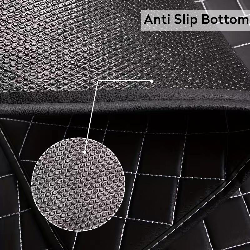 5PCS Universal PU Leather Car Floor Mats Front Rear Full Set Car Carpet Waterproof Auto Foot Pad Car Accessories Interior