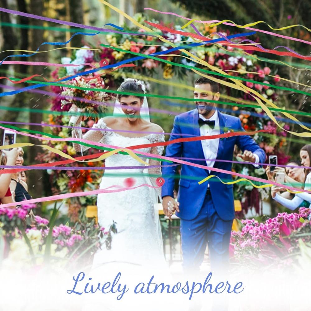 10 buc Confetti Streamer de aruncat cu mâna Amestec 5 culori Confetti Poppers fără mizerie Confetti de petrecere Streamere fără mizerie Streamere colorate de aruncat cu mâna ușor de curățat