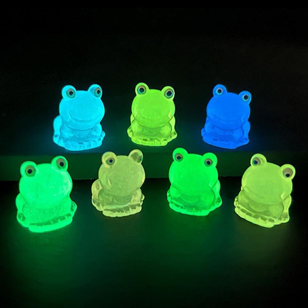 Sequin Miniature Glow At Night Frog Ornaments New Figurines