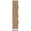 Highboard 2 pcs Artisan Oak Engineered Wood and Glass