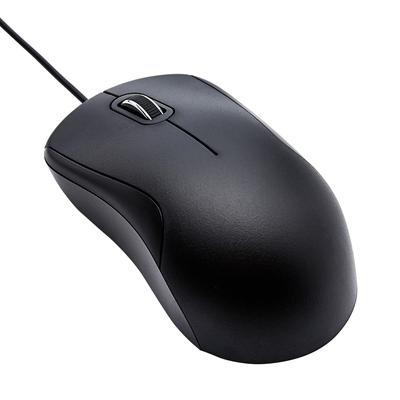 AmazonBasics USB Bekabelde Muis, 3 Knoppen, Standaard, Zwart