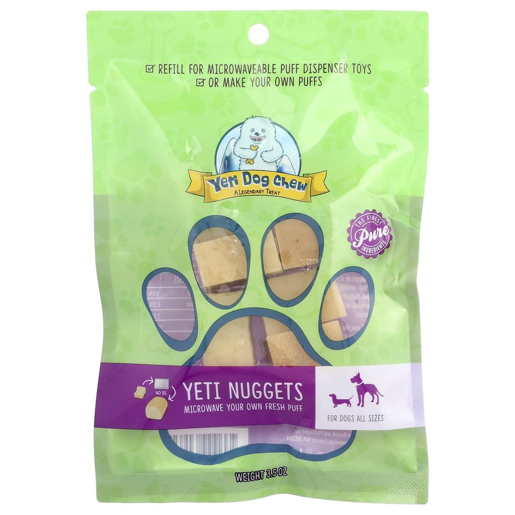 Yeti Dog Chew, Yeti Nugget, Refill, For Dogs, All Sizes, 3.5 oz