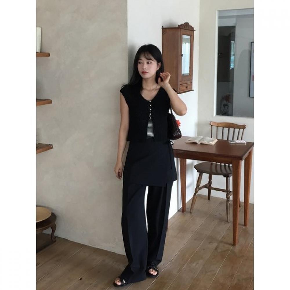 Cc Collect.  Set Up  Skirt Layered Pants  C253msa202c 