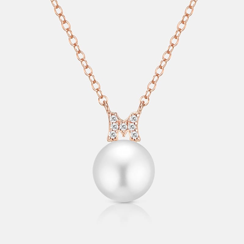 METROCITY JEWELRY René Perla Sterling Silver Rose Necklace A243SN9104RPA