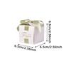 WTEMPO 10PCS 6.5*6.5*6.5CM Solid Color Hot Stamping Wedding Candy Boxes European Style Retro Creative Festivals Party Gift Boxes with Ribbon