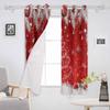 Christmas Winter Cedar Leaves Ball Tree Blackout Curtains For Living Room Bedroom Window Treatment Blinds Kitchen Drapes