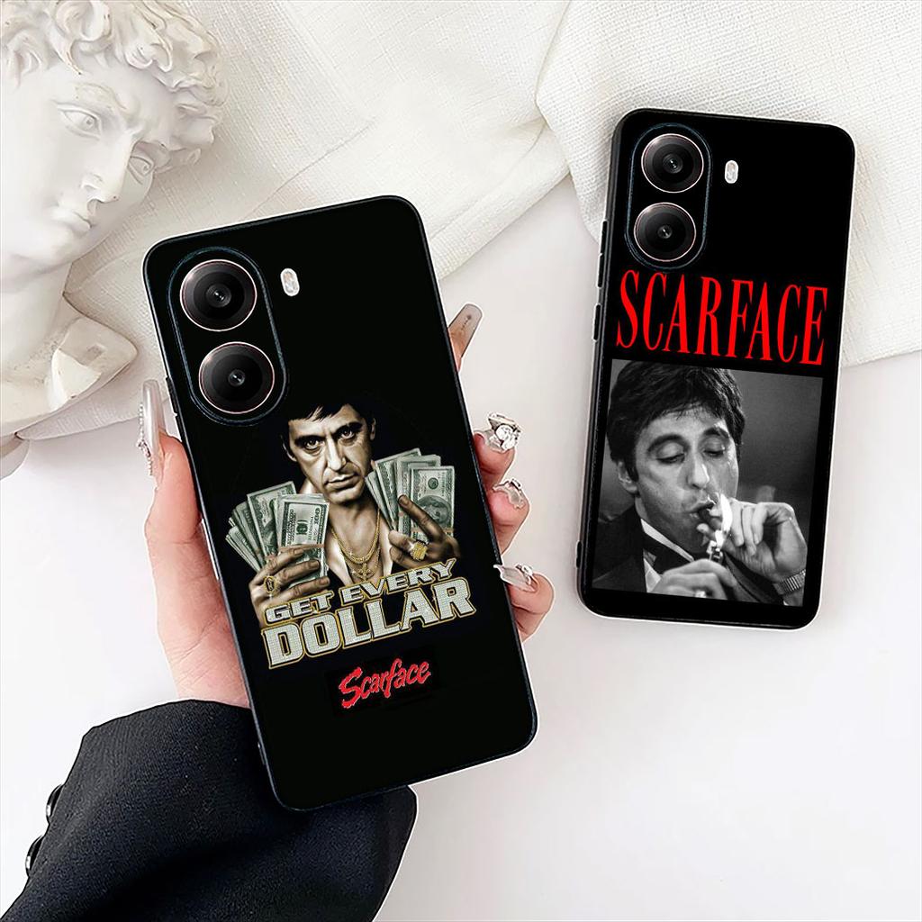 S-Scarfaces Al Tony Pacino Montana Phone Cover for Xiaomi Redmi Note 12 11 10 A3 Pro 10A 10C 12C Note12 5G Protective Case