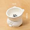 Ceramic Cat Bowl Slanted Mouth Dog Food Feeding Basin Non-Slip Pet High Foot Protection Cervical Spine Pet Drink Water Bowl