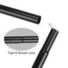 Set of 2 Tent Poles Adjustable Tarp Poles Steel Rods for Sun Shelter Tarp Canopy Camping Replacement With Pegs & Ropes