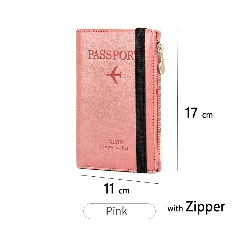 RFID ANTI Blocking Cienkie Etui na Paszport Portfel Podróżny dla Mężczyzn Kobiet Wielofunkcyjny Uchwyt na Dowód Osobisty Kartę Bankową Akcesoria