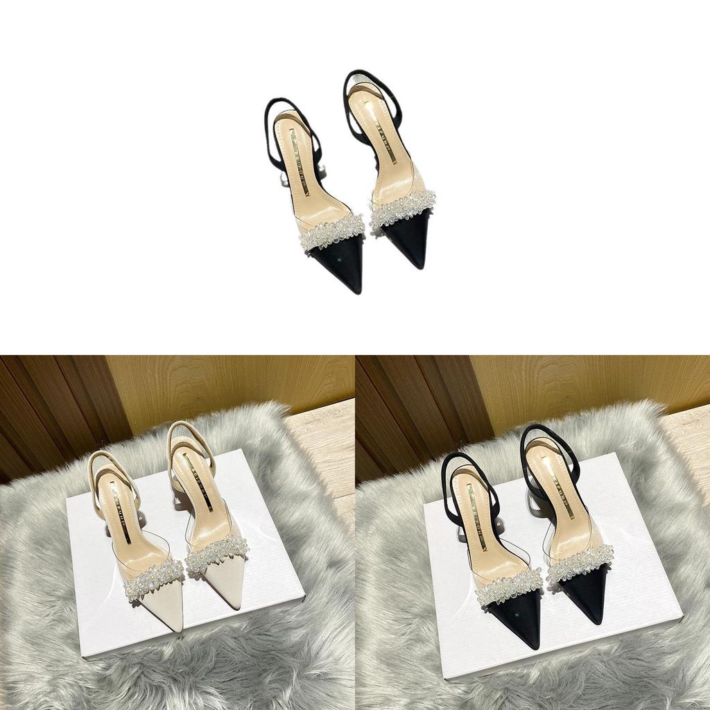 Fish Mouth Sandals For Women With Pu Material And Slim Heel For Spring Summer Fashion