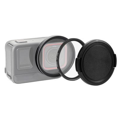For Insta360 Ace Pro PULUZ 52mm UV Lens Filter Adapter Ring with Lens Cover (Black)