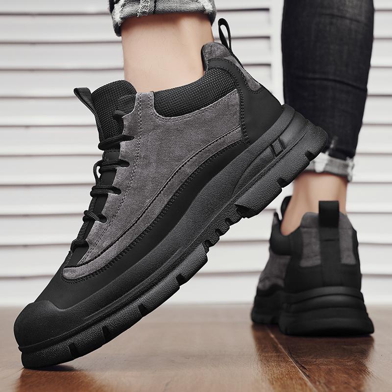 Fashion New Men's Winter Snow Boots Waterproof Leather Sports Super Warm Men's Boots Outdoor Men's Hiking Boots Work Travel Shoes