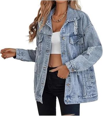 Veste en jean délavé vintage L 10928
