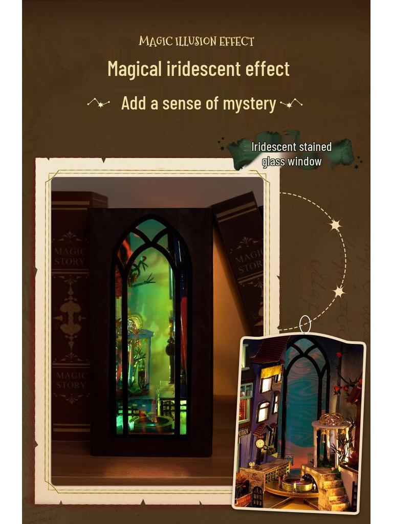 Tianyu DIY Miniatur 3D Buchstützen-Puzzle - Overture Street Montage, Kreatives Geburtstagsgeschenk