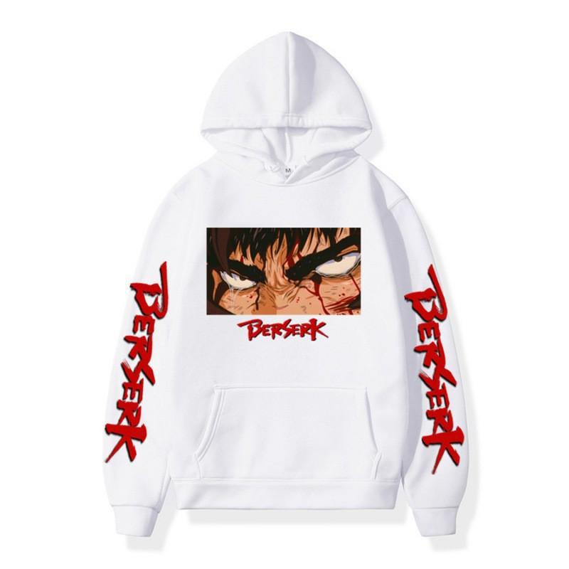 Unisex Anime Hoodie With Print Design Fleece-Lined Oversized Sweatshirt Men Women Casual Long Sleeve Pullover