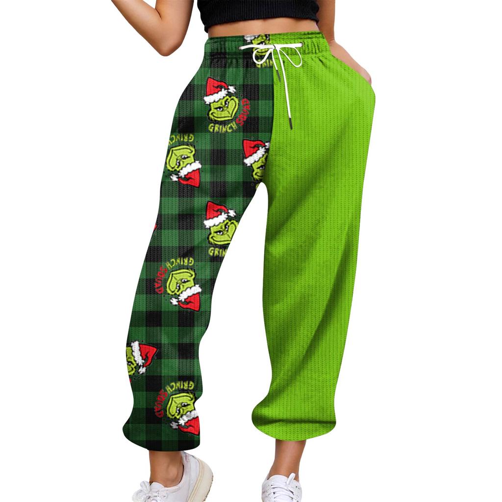 Women's Casual Pants High-waisted Belted Jogging Pants With Pockets