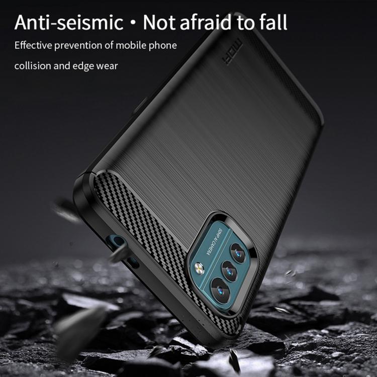 Für Nokia G11 / G21 MOFI Gentleness Series Gebürstete Textur Kohlefaser Weiche TPU Hülle