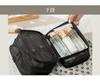 Mesh Vanity with Vanity Mesh Makeup Travel Spa Simple Large GPT Cream [Suitcase Company] Pouch, 3-Tier Handles, Case, 3-Layer Case, Pouch, Pouch, Bag,