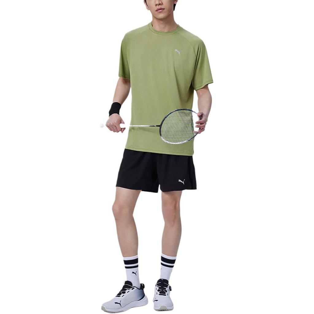 Puma Training Crew Neck Pullover Moisture-Wicking Sports Fitness Short Sleeve Quick-Dry T-Shirt Men Tops Light-Green 689521-40