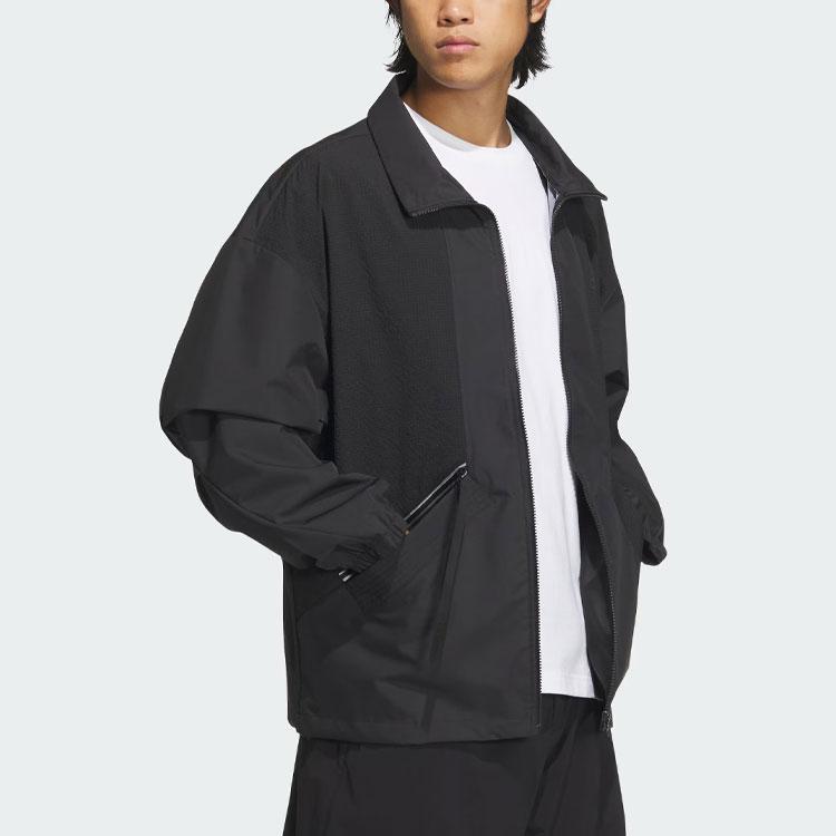 Adidas Fustl Jacket 8 Solid Logo Sports Casual Jacket Men Jackets Black IM9082
