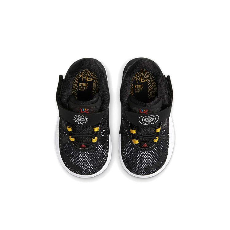 Nike Kyrie 7 Mid top Basketball Shoes Black White Infant And Toddler CT4980-002