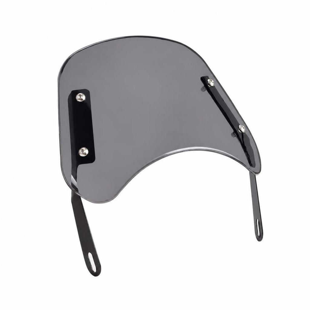 Retro Motorcycle Windshield with Headlight Bracket Screw-Fastened