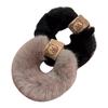 Herbst und Winter Plüsch Patch Bär Handtuch Ring Haargummi koreanischen Stil Haar-Accessoires Stirnband dicke hochelastische Haarseil