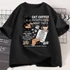 2026 Heißer Verkauf Lustige Katze Macht Kaffee Druck T-Shirt für Männer Frauen T-Shirt Sommer Locker Baumwolle Kurzarm Trendige Y2k Oberteile Herren Designer Kleidung