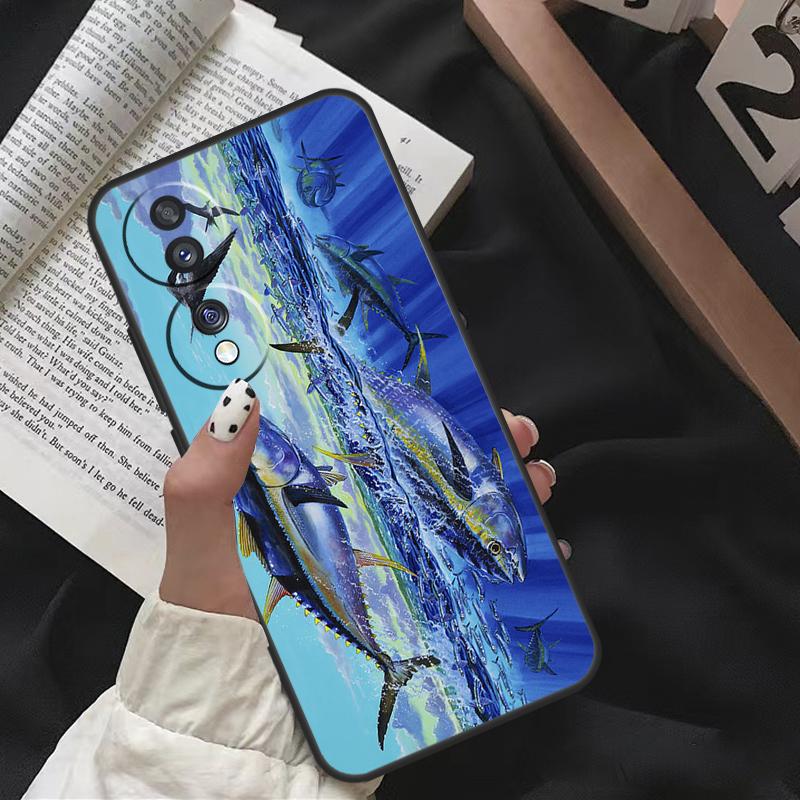 Bluefin Tuna For Honor Magic 8 Pro 6 5 7 Lite Case For Honor 200 400 50 70 90 X8b X9a X9b X9c X9d Win RT