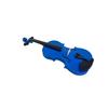 Silvio 4/4 Blue Violin - All Sizes, Beginner, Includes Case, Tuner, Rosin, Shoulder Rest, 2 Violin Bows, Extra Strings and Mute - Black - Suitable for