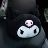 Cute Kuromi Hello Kitty Cartoon Car Neck Pillow Headrest Interior Pillow Soft Comfortable Travel Pillow for Car