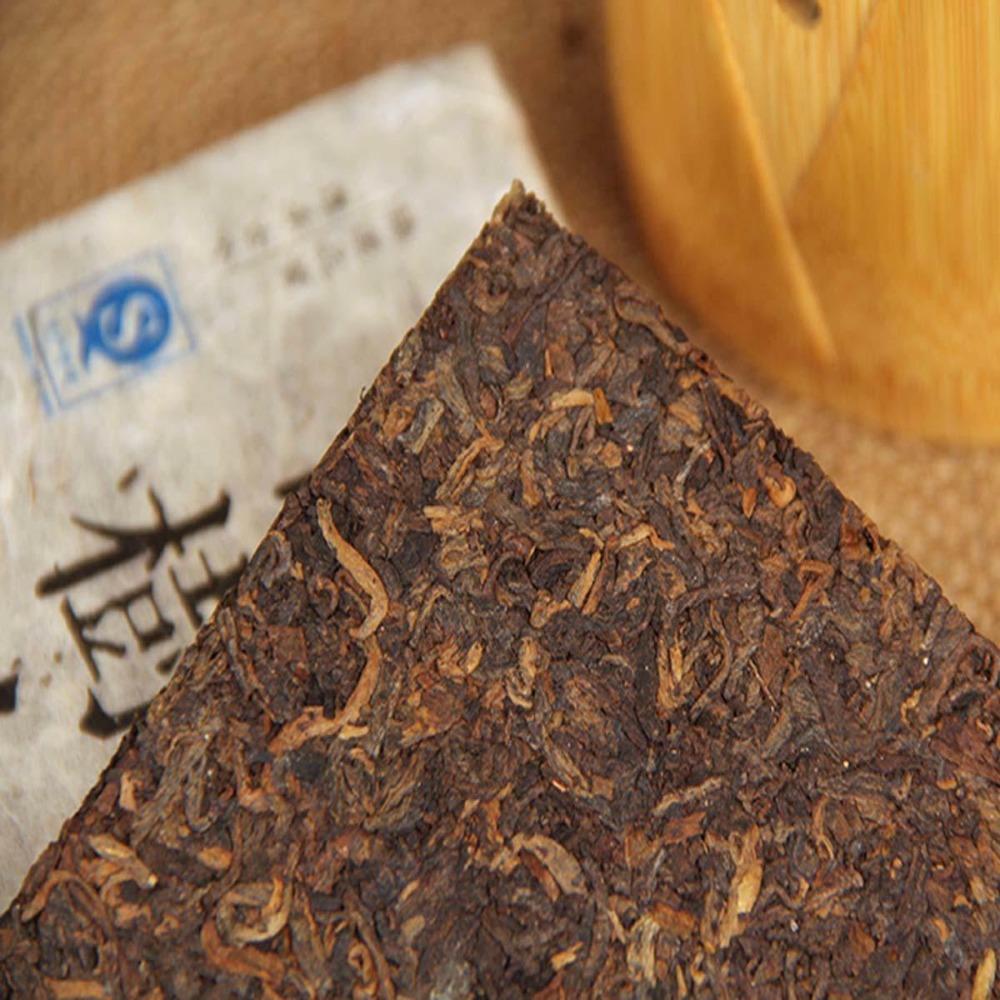 BOKU Golden Bud Ancient Tree Pu Erh Ripe Tea Brick Yunnan 250g