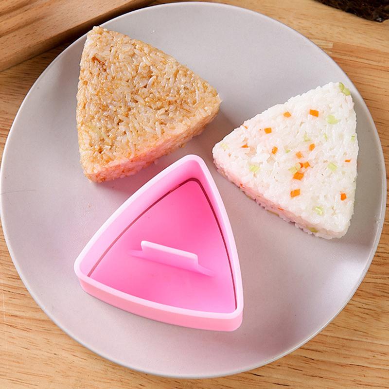 DIY forma na sushi, onigiri, lis na potraviny, trojúhelníkový lis na sushi, forma na rýži, lis na rýži, domácí kuchyň, bento příslušenství, nářadí
