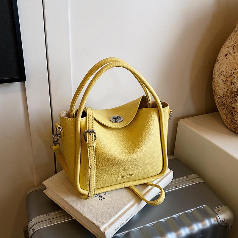 IELGY Fashionable All-Match Messenger Bag Portable Bucket Bag