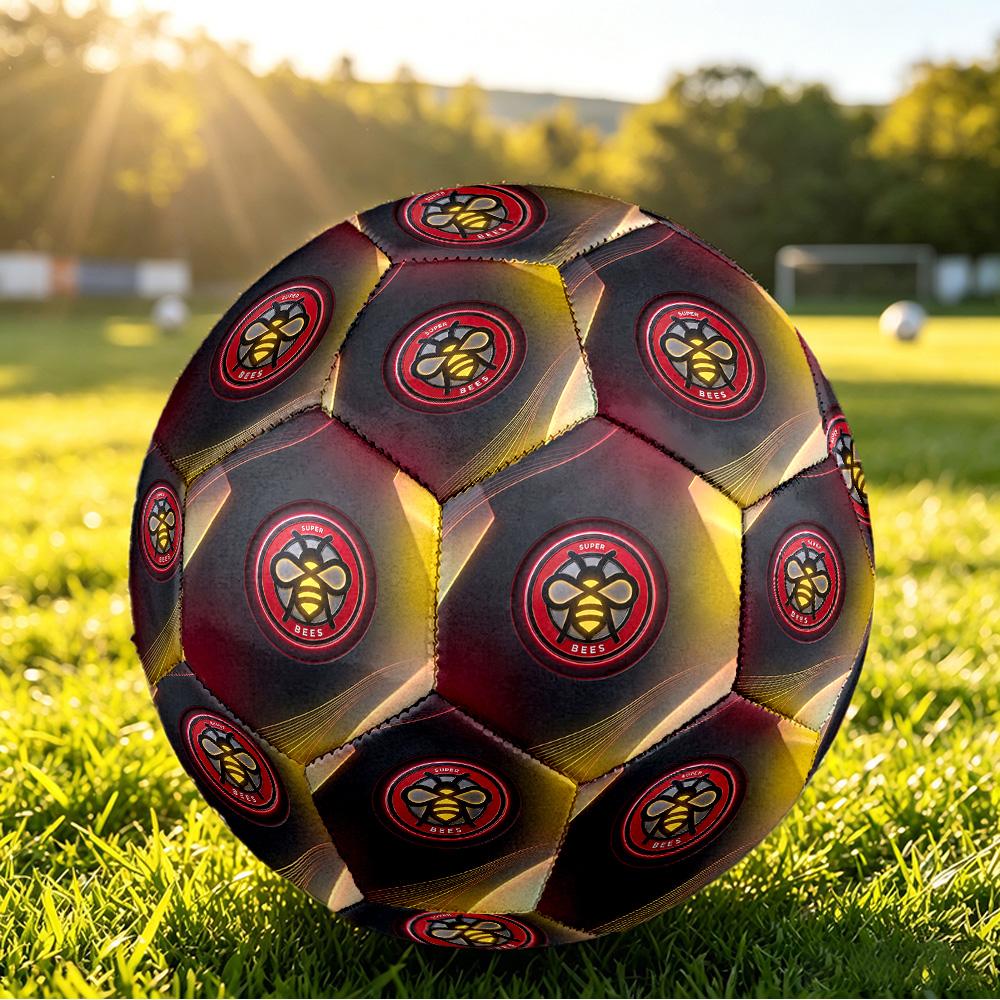 Brentford FootballPrinted Size 5 Soccer Bl, Anti Slip Adult Match Football Souvenir for Football Fans