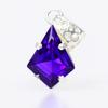 Beautiful Fancy 925 Sterling Silver CERTIFIED 42 Ct Tanzanite Gemstone Pendant AI-103-NS