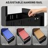 3-Drawer Steel Filing Cabinet with Lock - Black